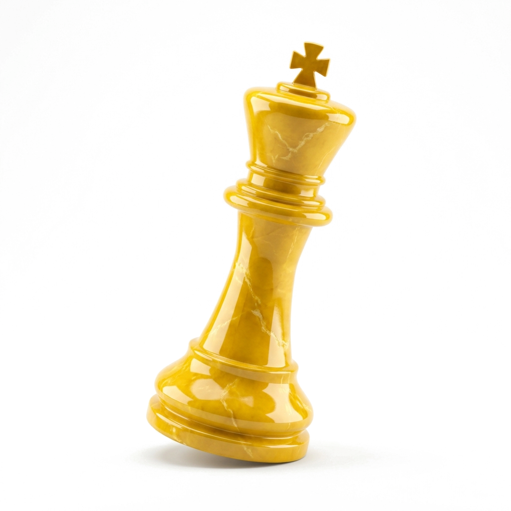 Peça Rei de Xadrez Dourado